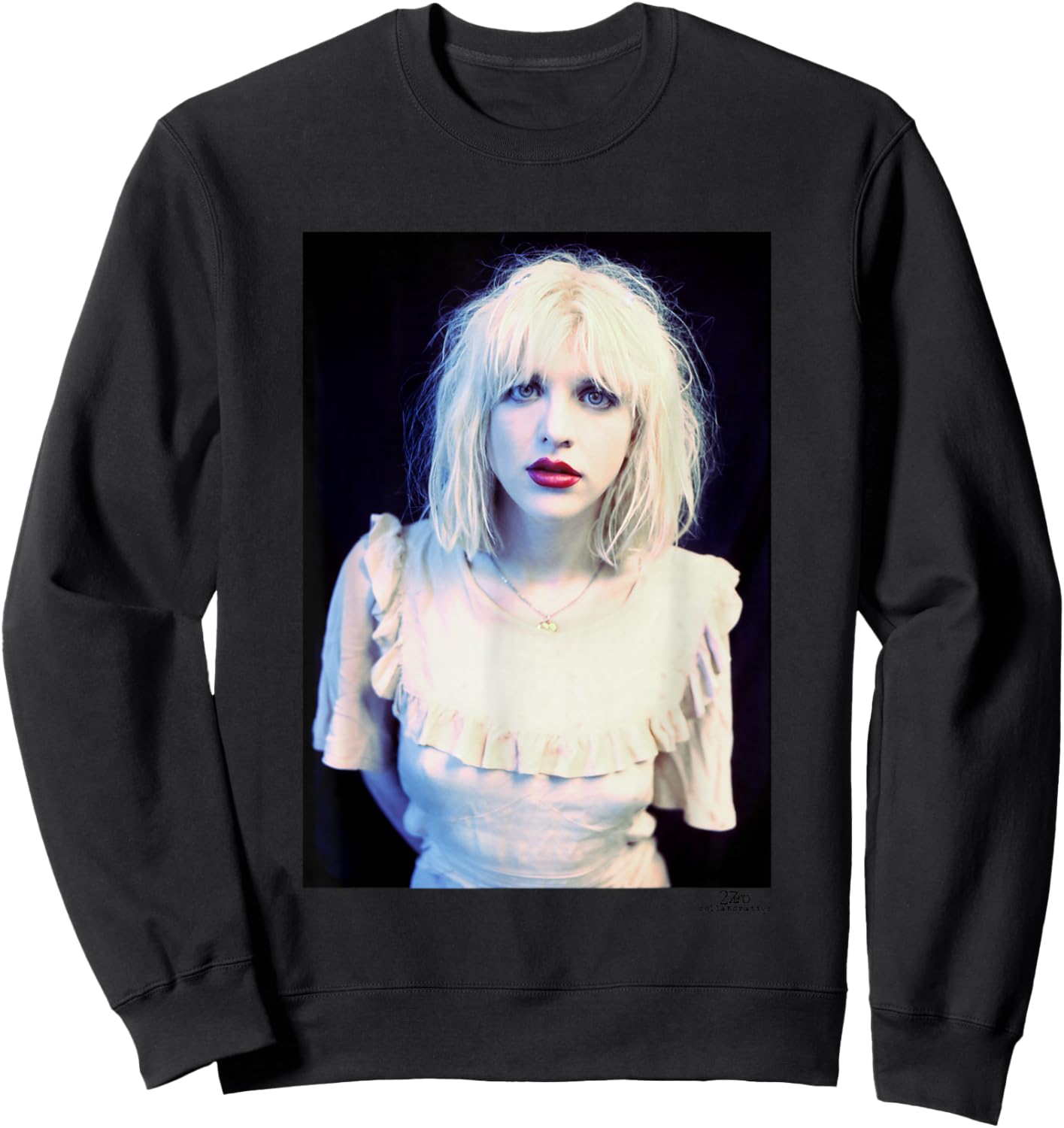 Courtney Love of Hole Debut Tour 1991 Phil Nicholls Sweatshirt - Sweatshirt | Black