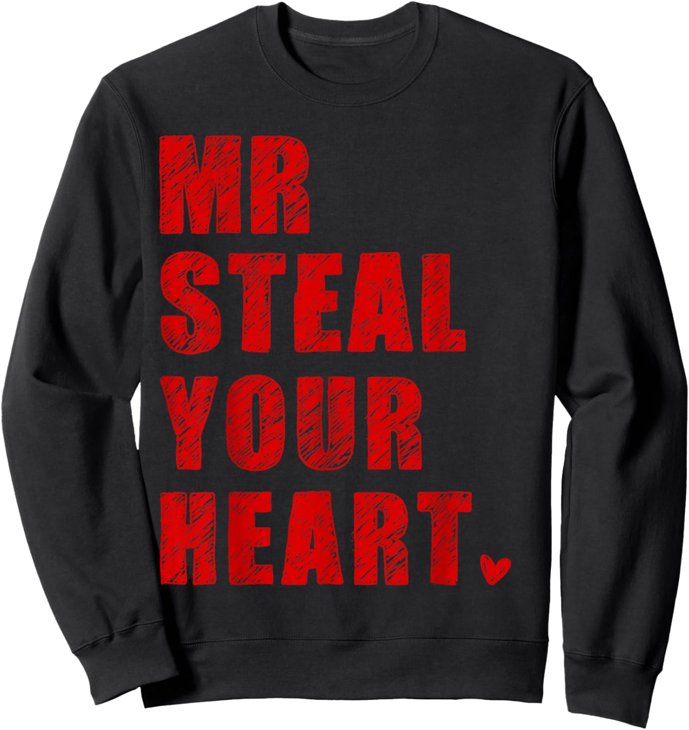 Funny Valentine Vibe Hearts Love Outfit Toddler Boy Kid Sweatshirt - Sweatshirt | Black