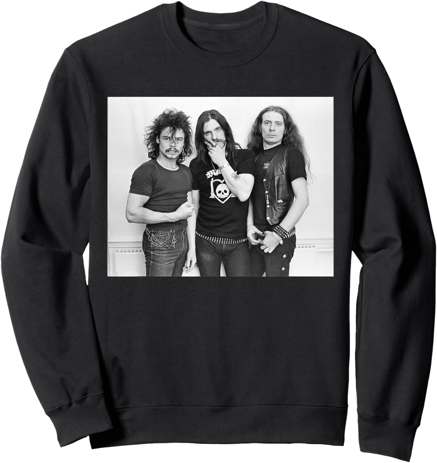 Motorhead Phil Taylor Lemmy Kilmister & Eddie Clarke 1981 Sweatshirt - Sweatshirt | Black