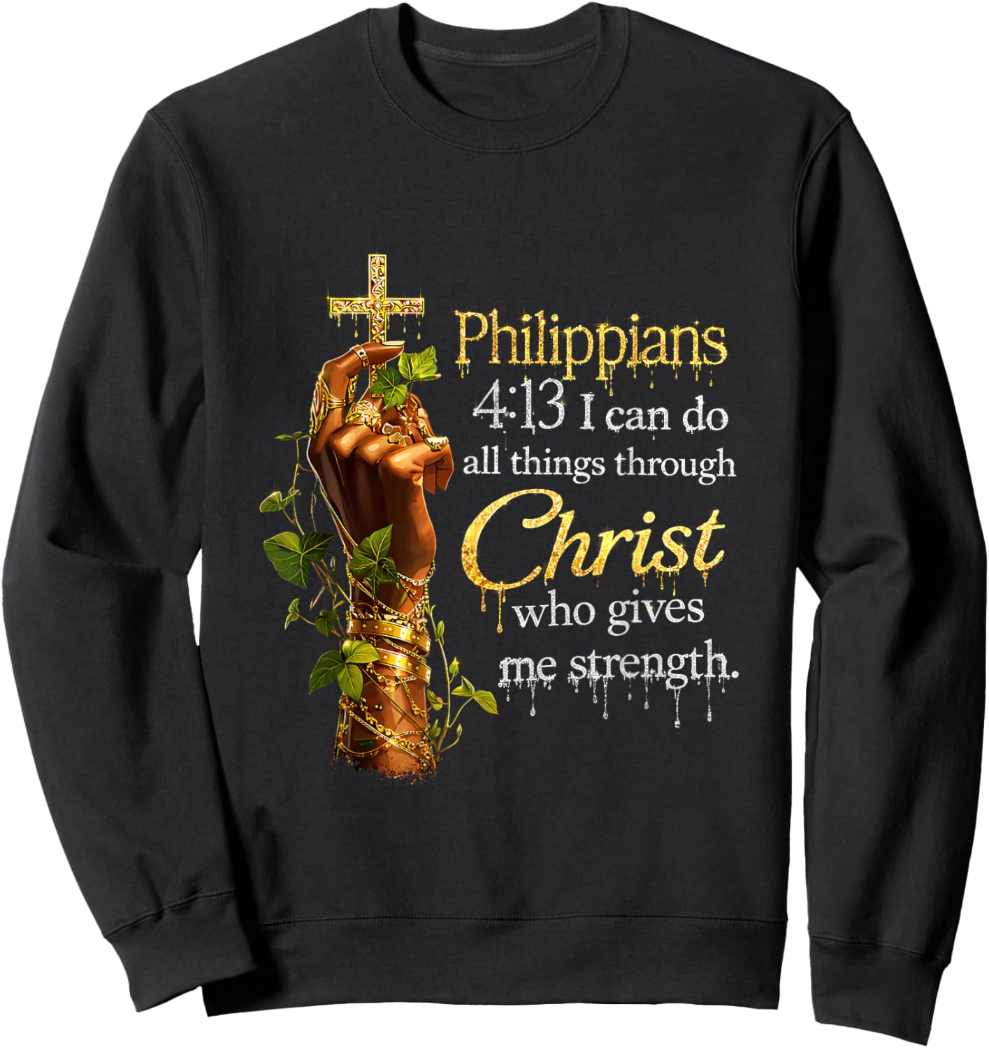 Black Women God Christian Faith African Melanin Queen Sweatshirt - Sweatshirt | Black