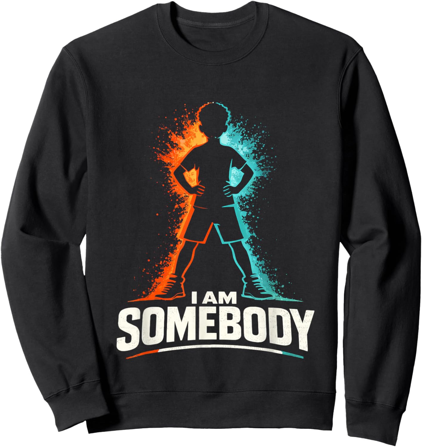 I Am Somebody Black Boy Empowerment Sweatshirt - Sweatshirt | Black