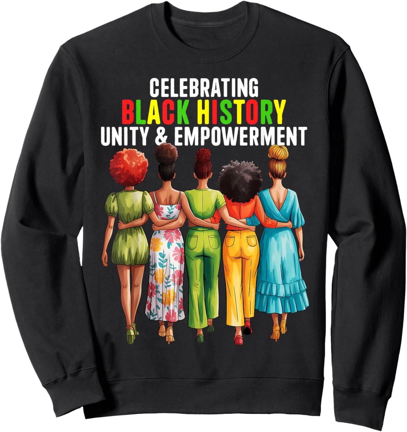 Black History Month Shirt Women Afro Black Women African Sweatshirt - Sweatshirt | Black