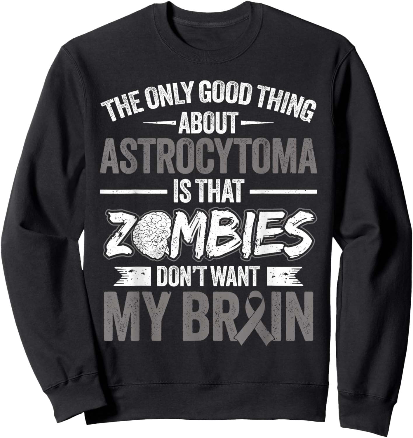 Astrocytoma Warrior Sweatshirt - Sweatshirt | Black