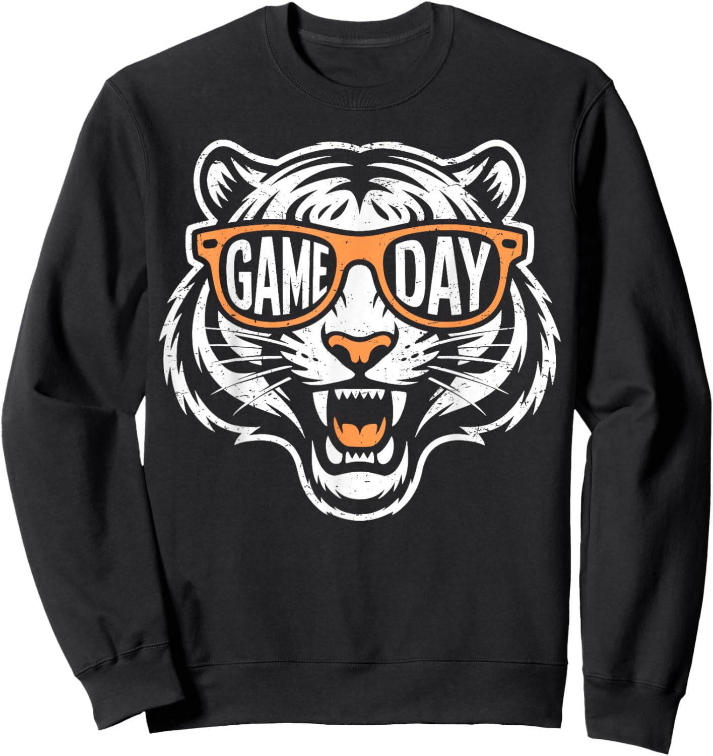 Retro Game Day Tiger Sweatshirt - Sweatshirt | Black