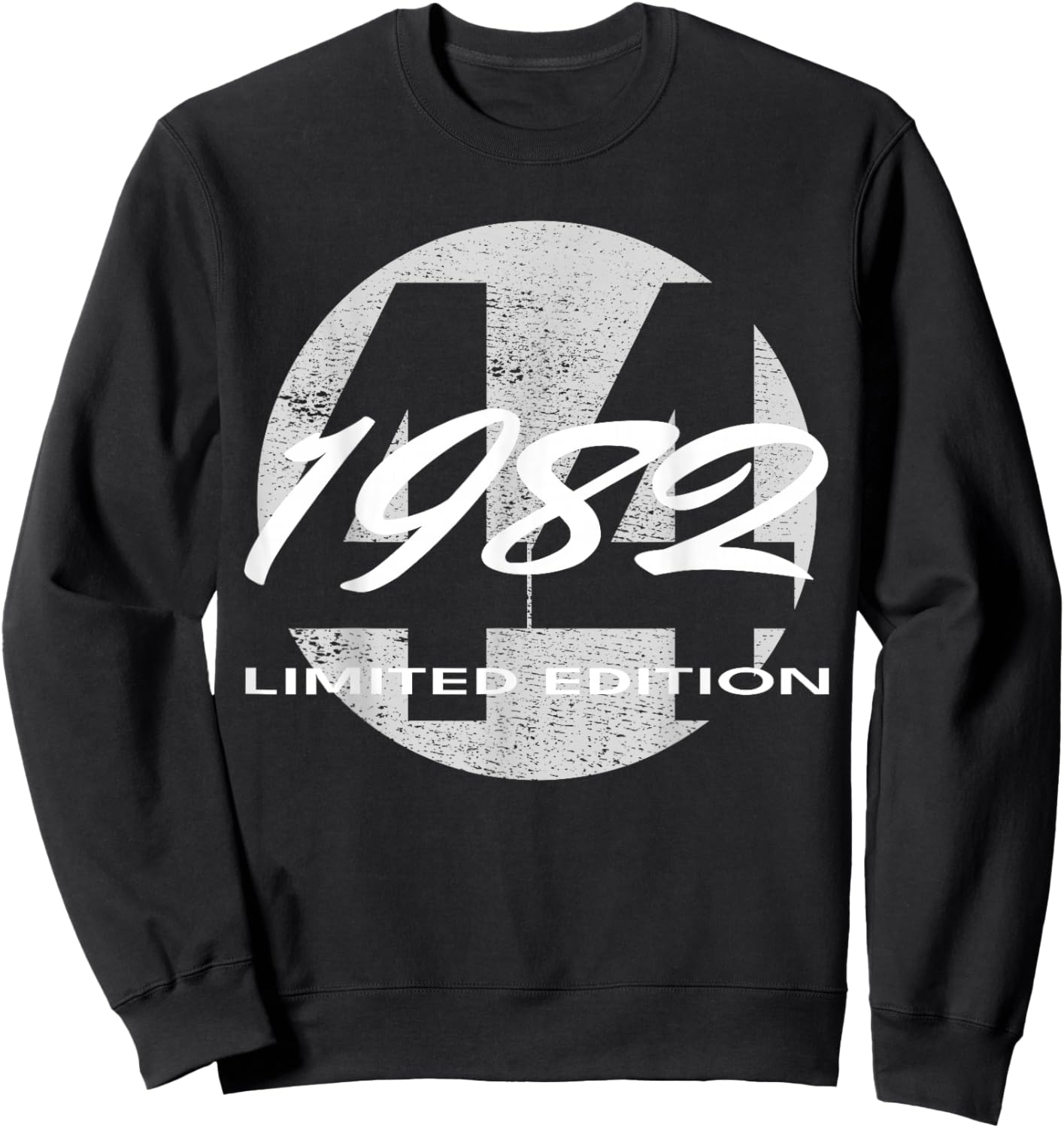 44th Birthday Man Woman 44 Years 1982 Funny Gift Sweatshirt - Sweatshirt | Black