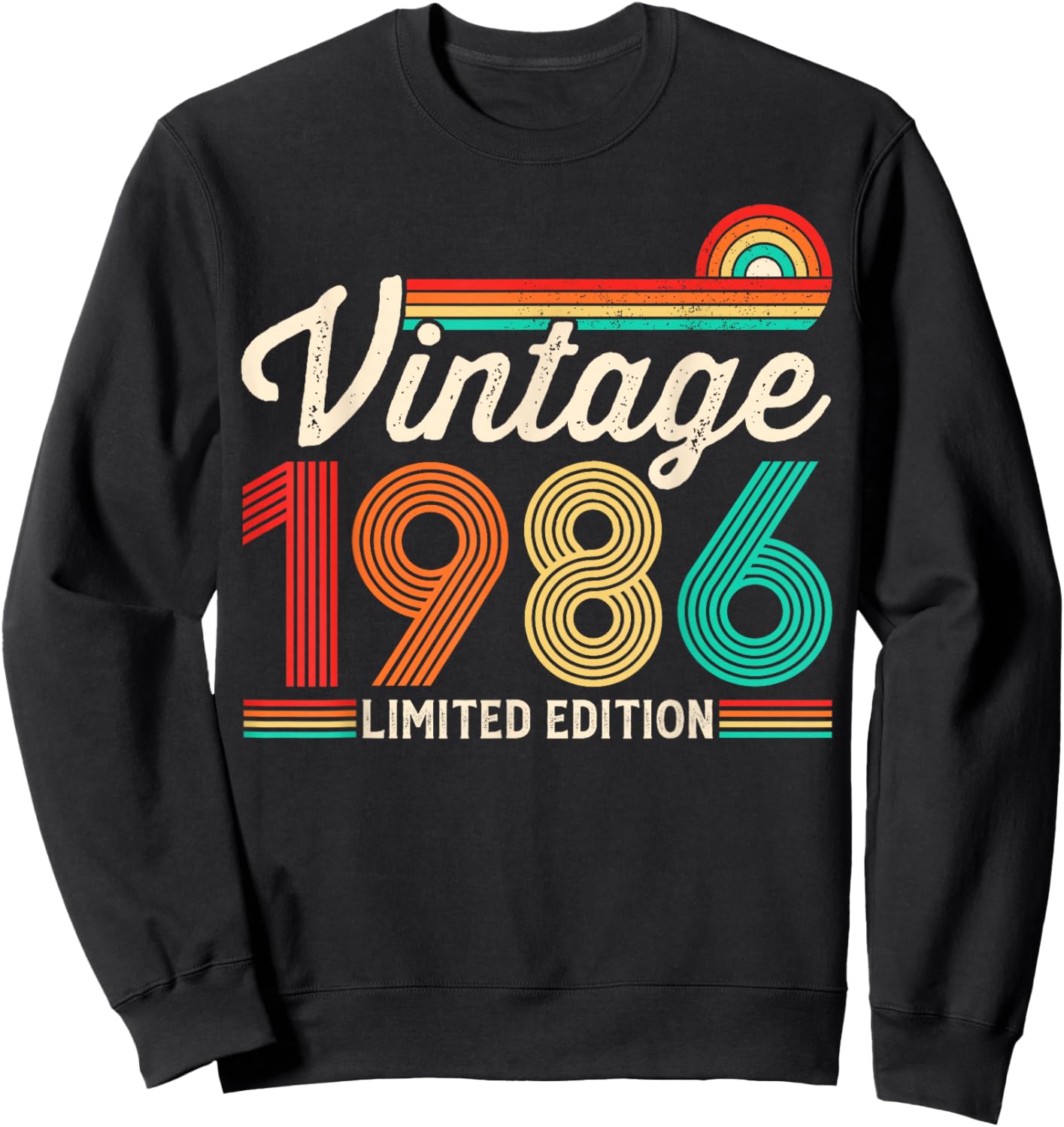 40 Years Old Vintage 1986 Limited Edition 40th Birthday Sweatshirt - Sweatshirt | Black