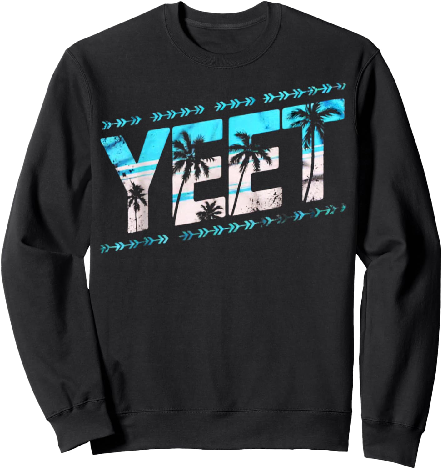 Vintage Yeet Apparel Funny Saying Women Kids Sweatshirt - Sweatshirt | Black