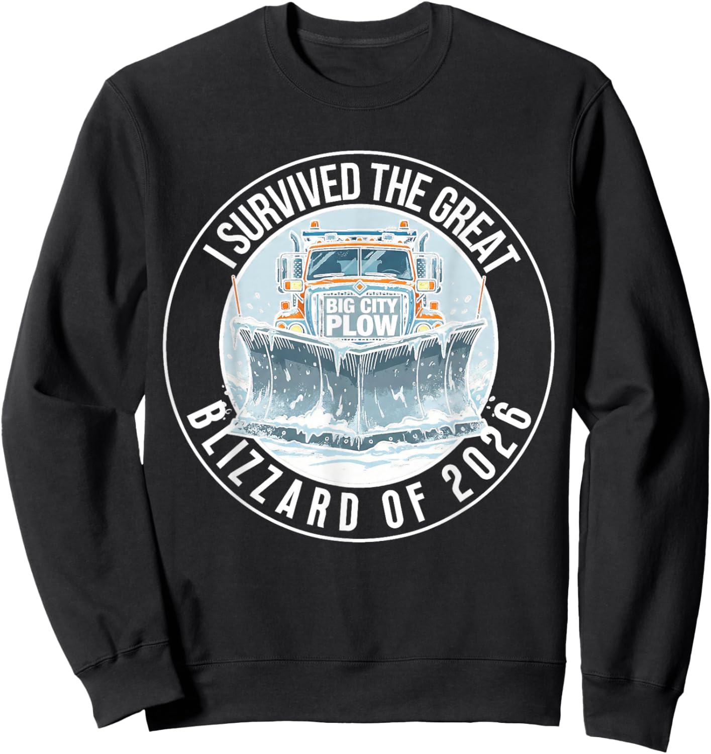 Historic American Blizzards Legendary Winter Storms Sweatshirt - Sweatshirt | Black