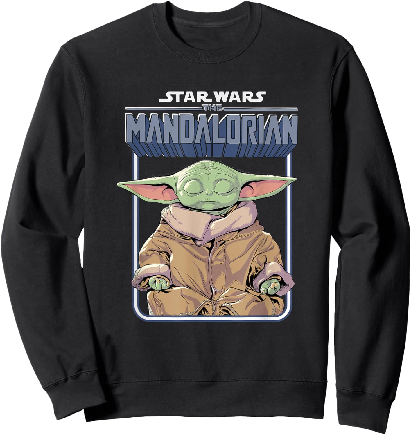 Star Wars The Mandalorian Grogu Zen Meditation Moment Sweatshirt - Sweatshirt | Black