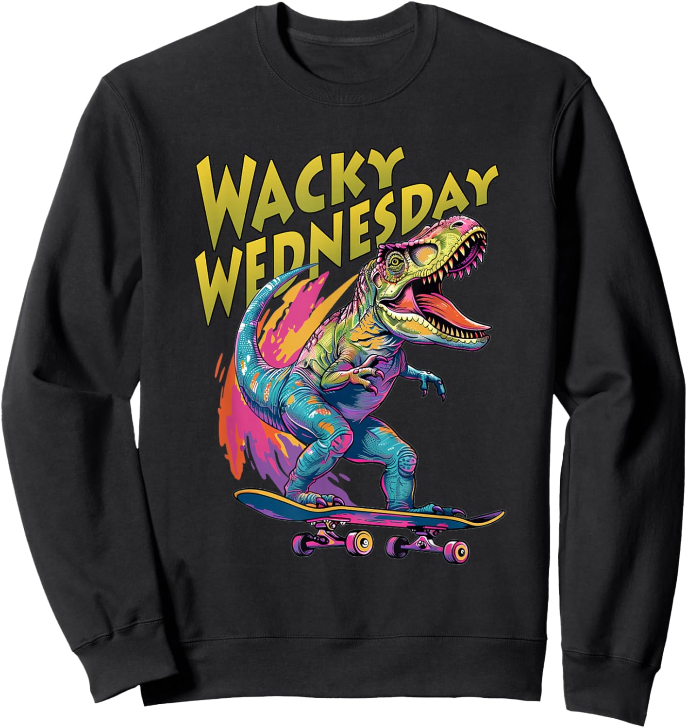 Wacky Wednesday Kids and Teachers | Mismatch Day Spirit Week Sweatshirt - Sweatshirt | Black