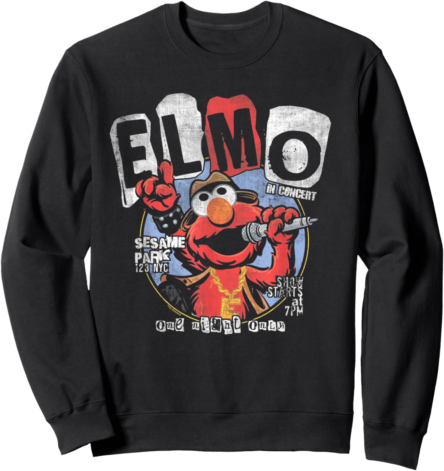 Sesame Street Elmo in Concert Sweatshirt - Sweatshirt | Black