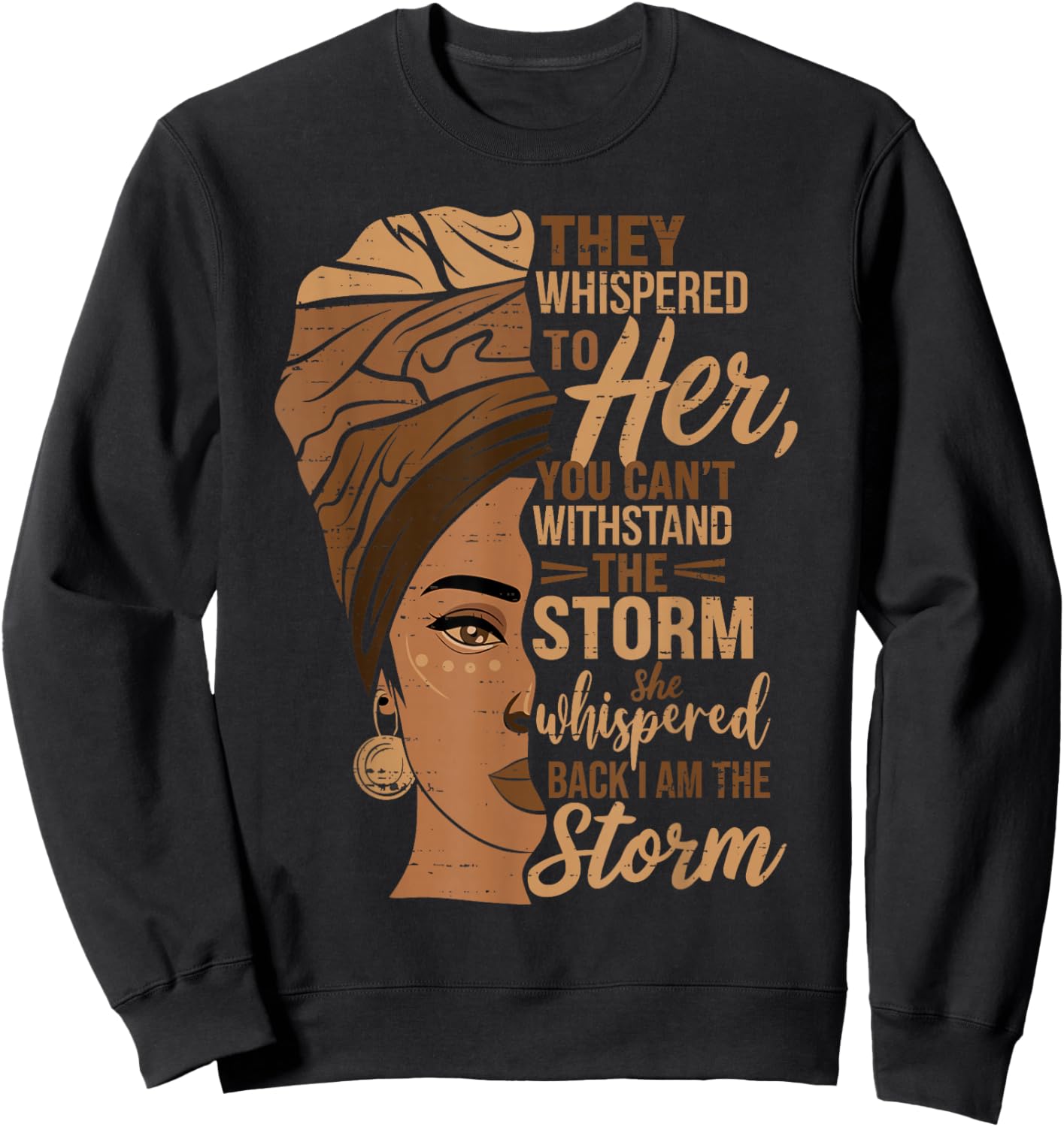 Storm Black History Month Women Melanin African Africa Queen Sweatshirt - Sweatshirt | Black