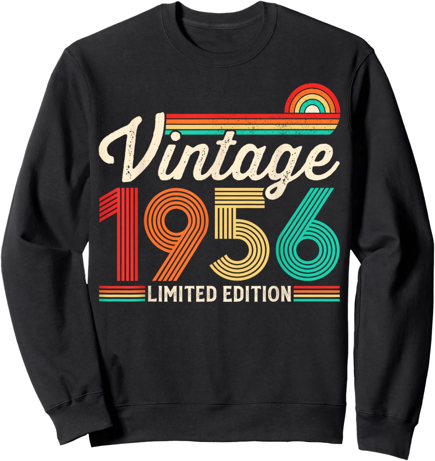 70 Years Old Vintage 1956 Limited Edition 70th Birthday Sweatshirt - Sweatshirt | Black
