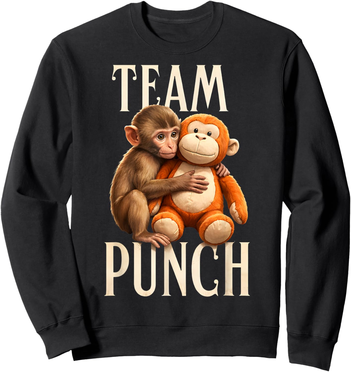 Baby Monkey Punch Team Punch Sweatshirt - Sweatshirt | Black