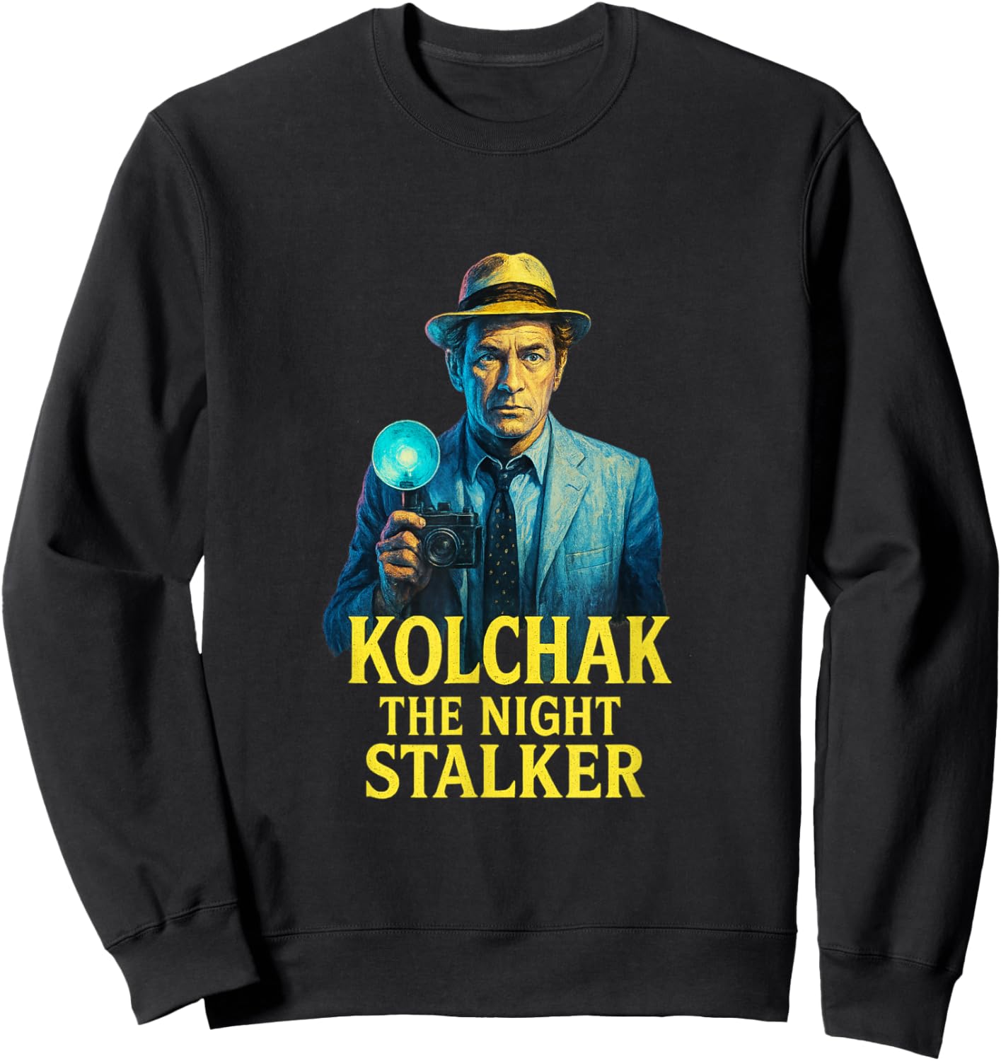 Kolchak The Night Stalker Cult Classic Horror & Mystery Sweatshirt - Sweatshirt | Black