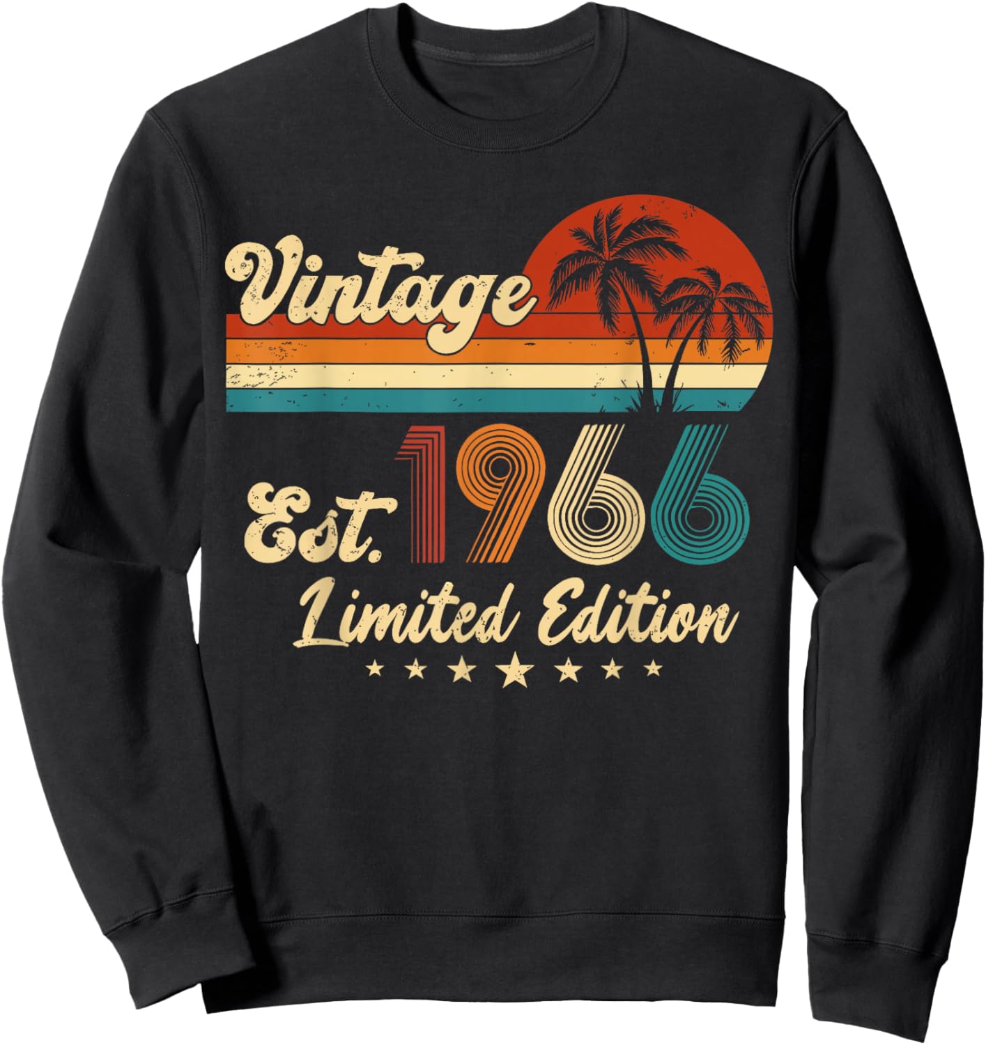 Vintage 1966 Limited Edition 50-Year-Old 60th Birthday 2026 Sweatshirt - Sweatshirt | Black