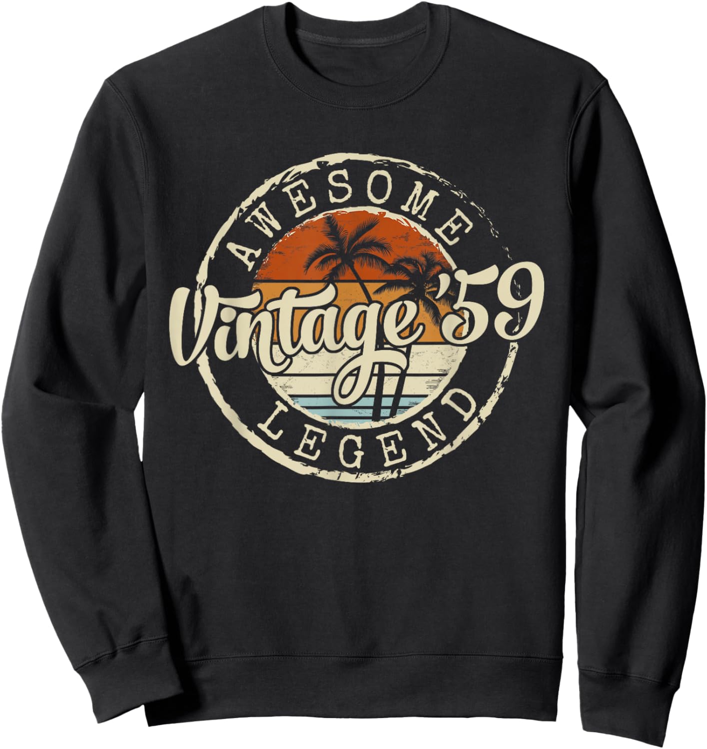 Vintage 1959 67yr 67th Birthday Gifts 67 Years Old Sweatshirt - Sweatshirt | Black