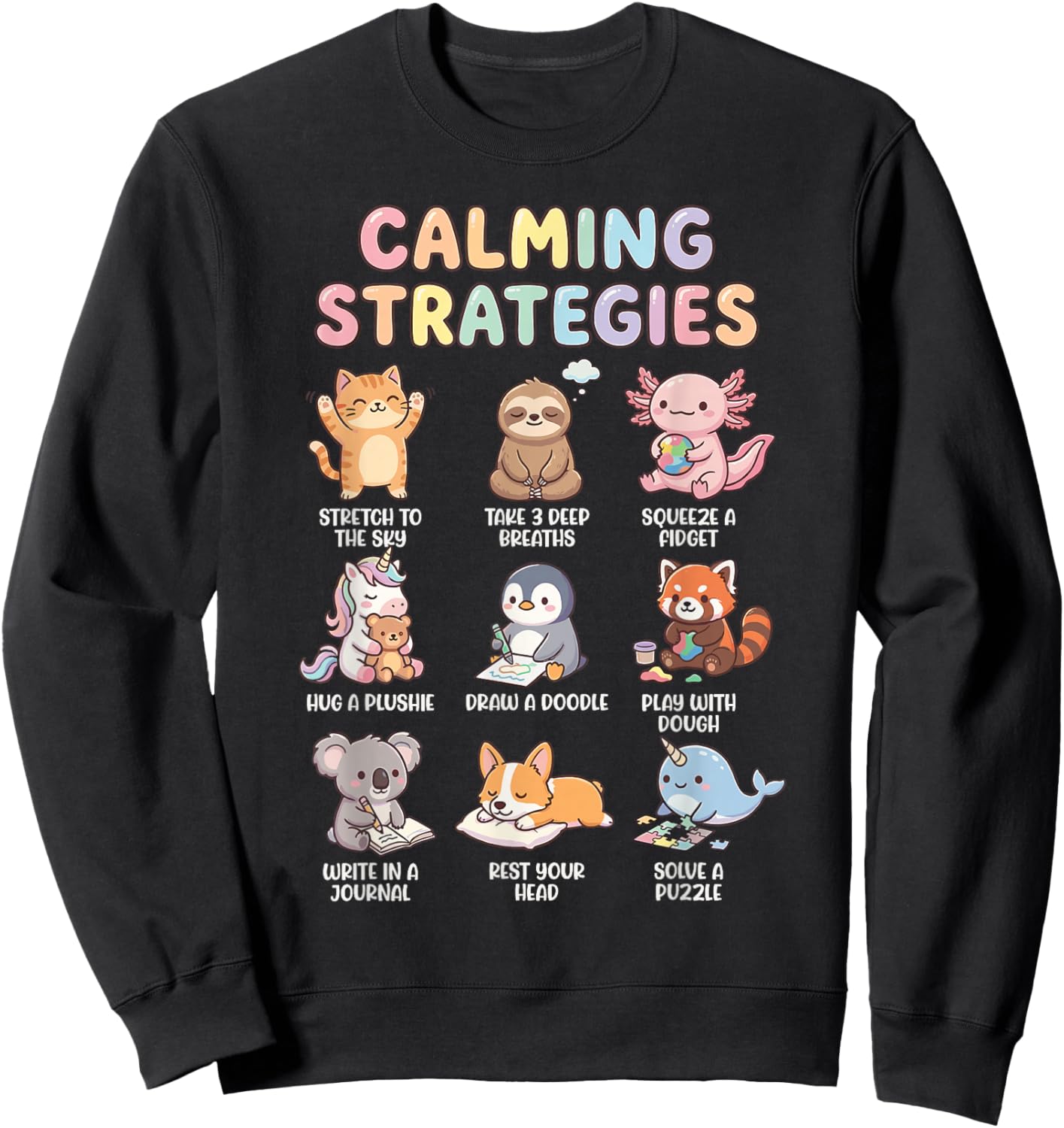 Calming Strategies Sweatshirt - Sweatshirt | Black