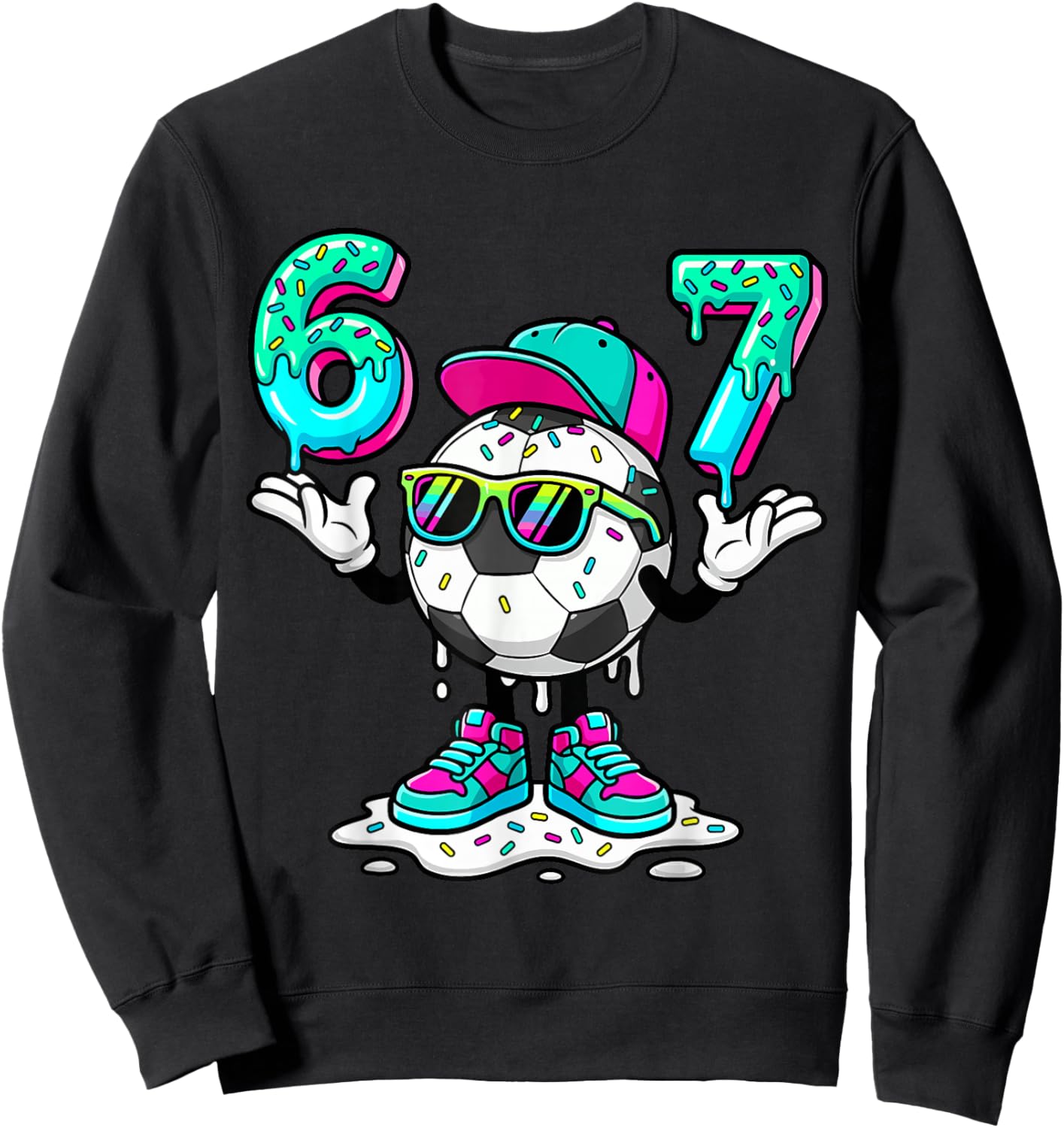 Funny Gen Alpha Meme Drip Sweatshirt - Sweatshirt | Black