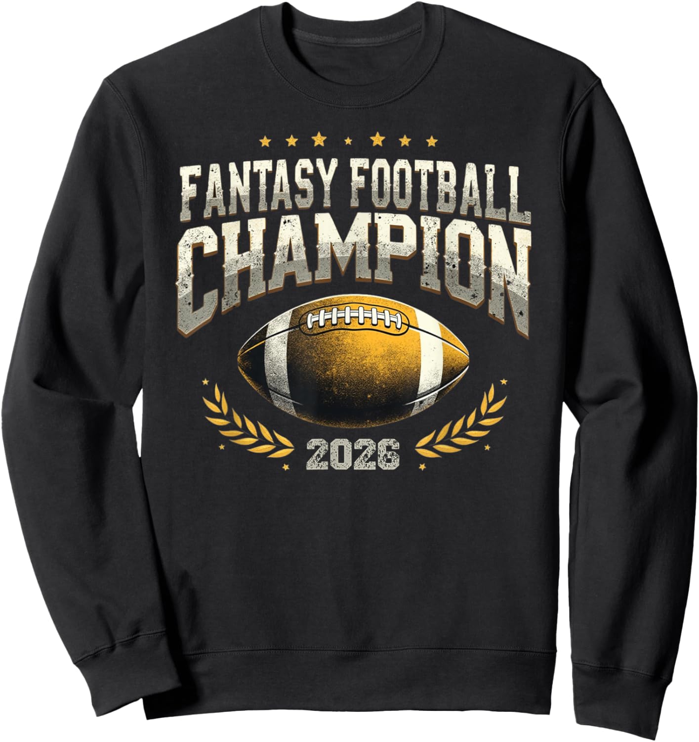 Fantasy Football Champion 2026 – Trophy Winner Gifts Sweatshirt - Sweatshirt | Black