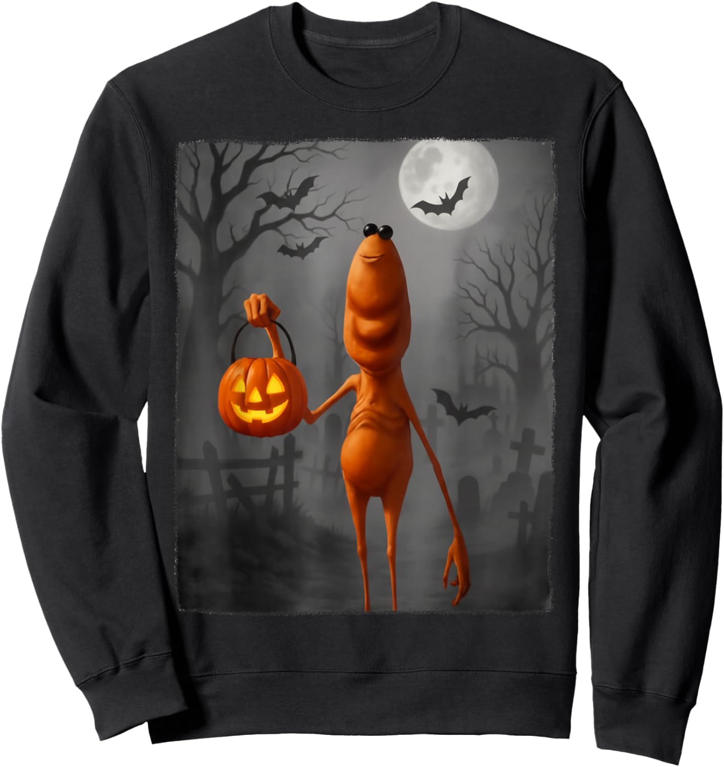 Marcus The Worm Halloween Custome Sweatshirt - Sweatshirt | Black