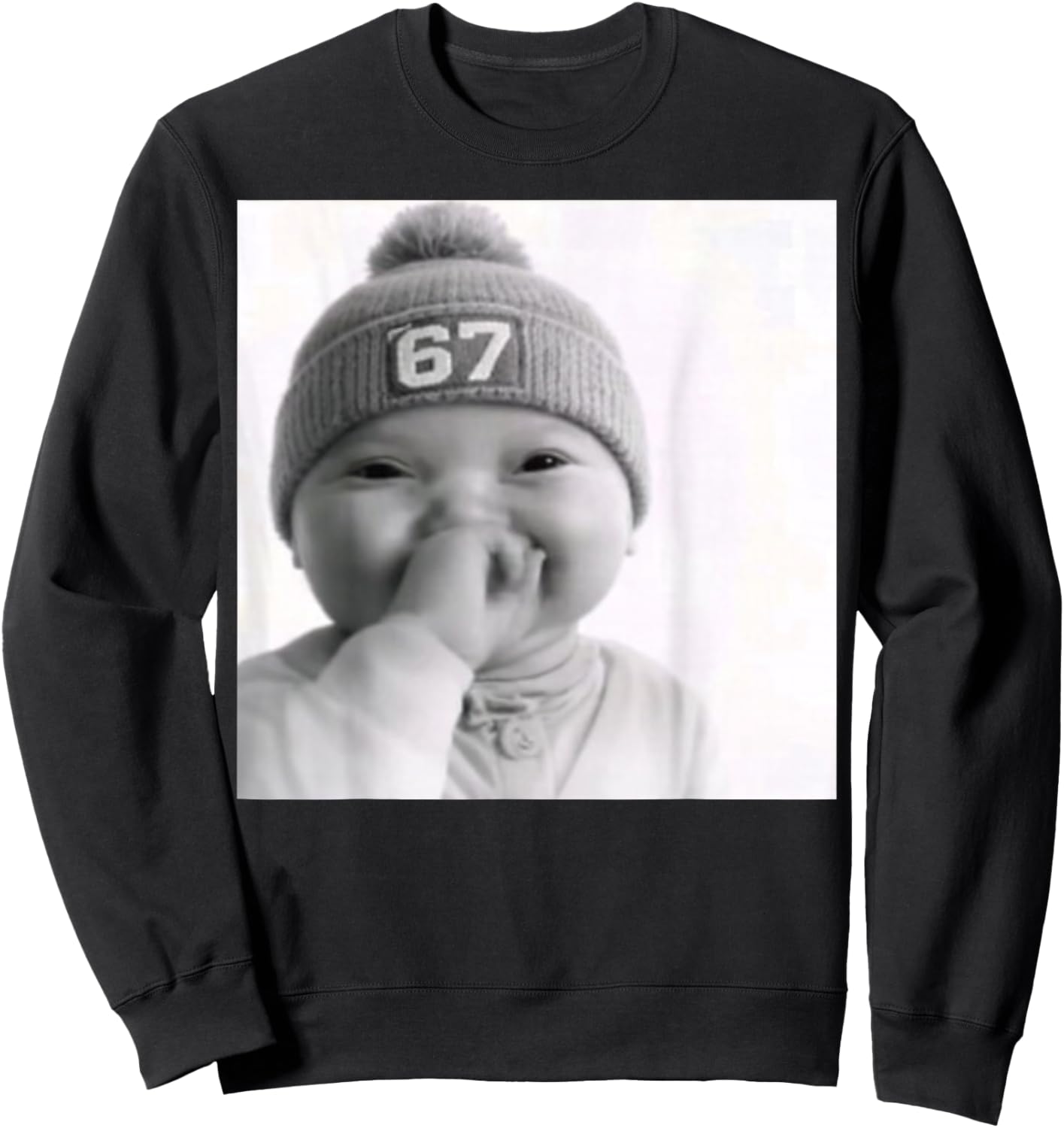 Ai Baby 67 Meme Sweatshirt - Sweatshirt | Black