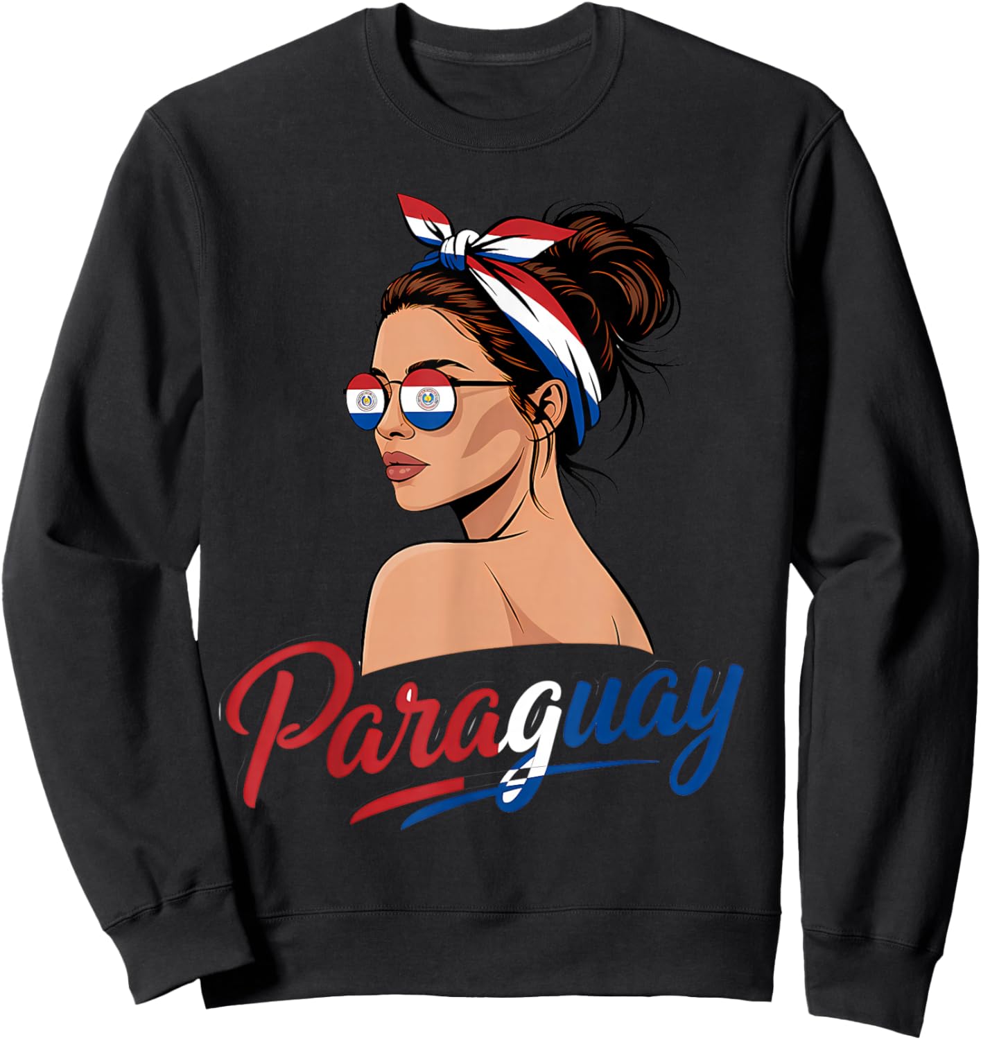Paraguay Roots Paraguayan Flag Sweatshirt - Sweatshirt | Black