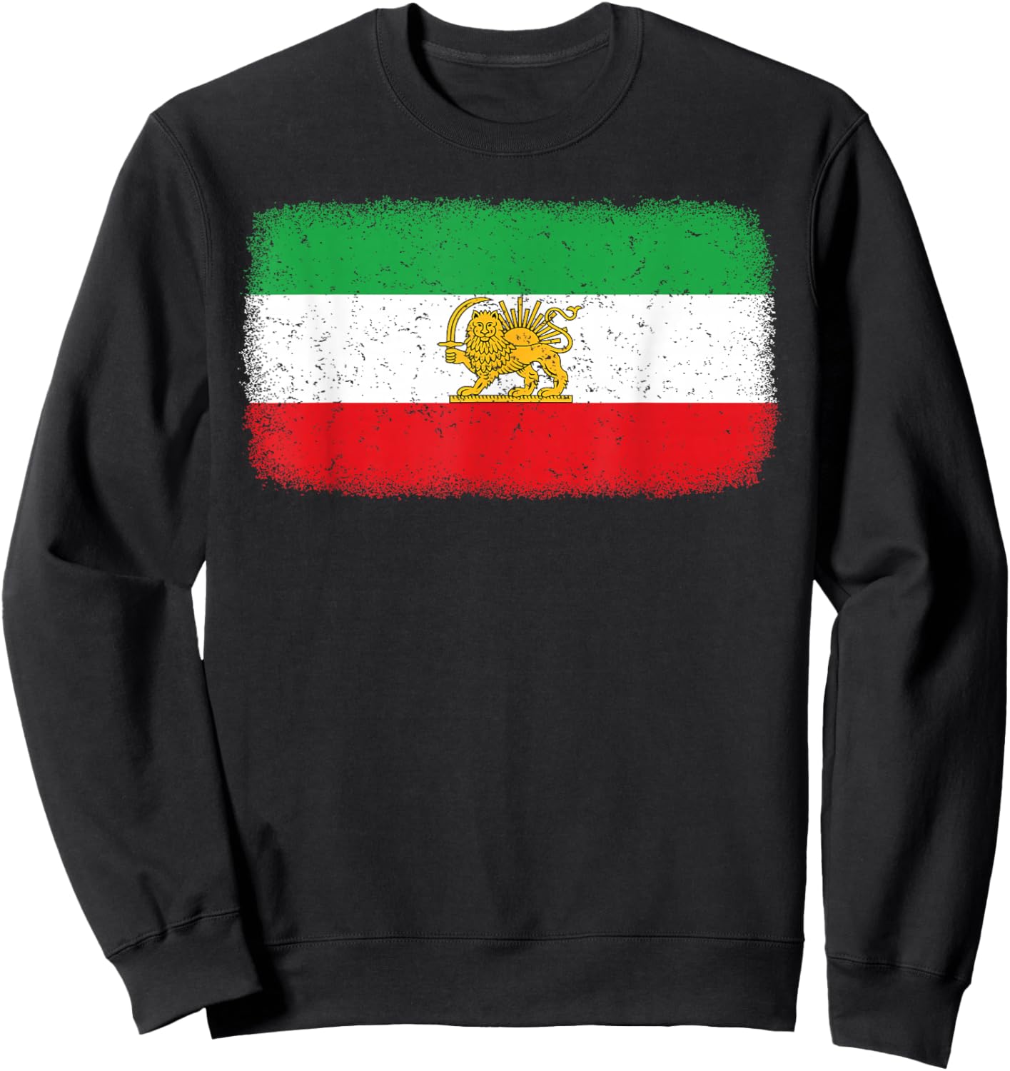 Iran Flag Lion Persian Men Women Kids Sweatshirt - Sweatshirt | Black