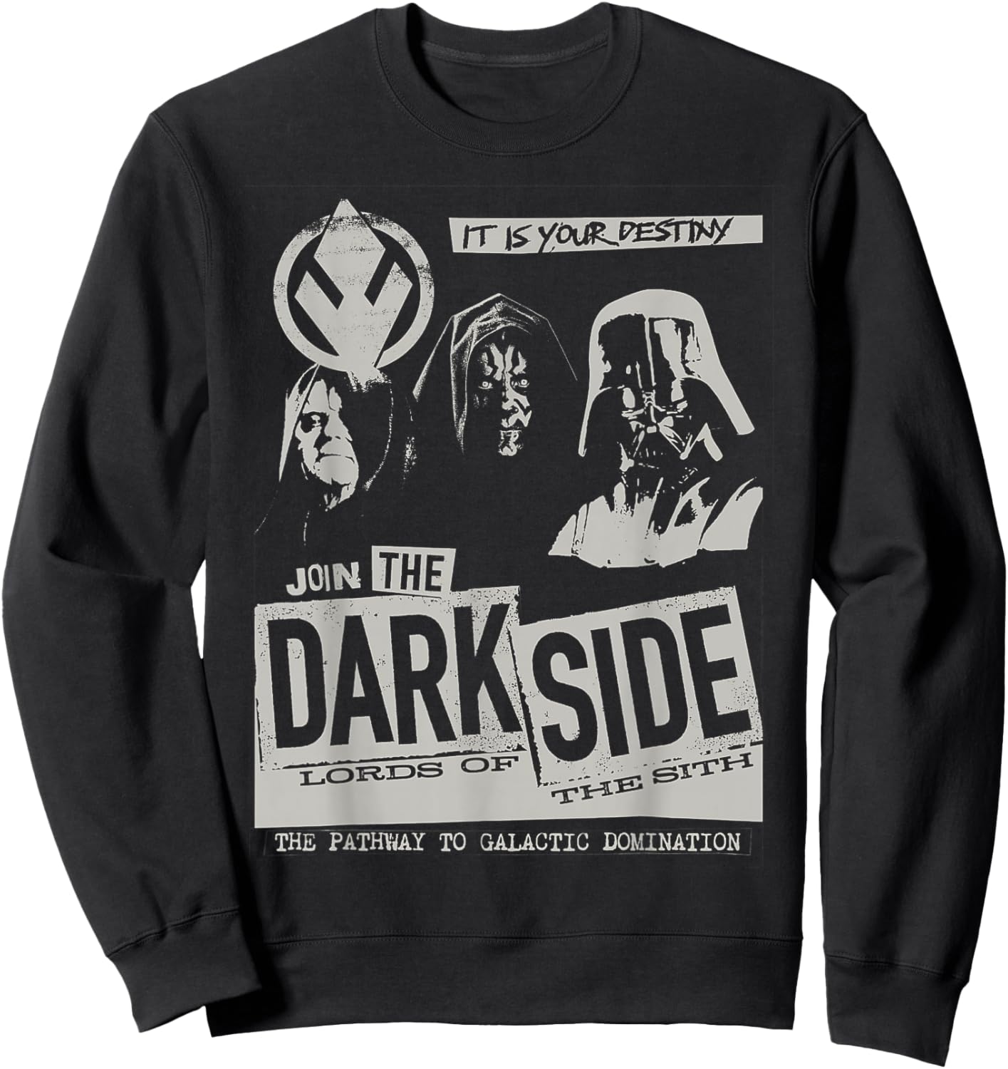 Star Wars Revenge of The Sith Dark Side Lords Sweatshirt - Sweatshirt | Black