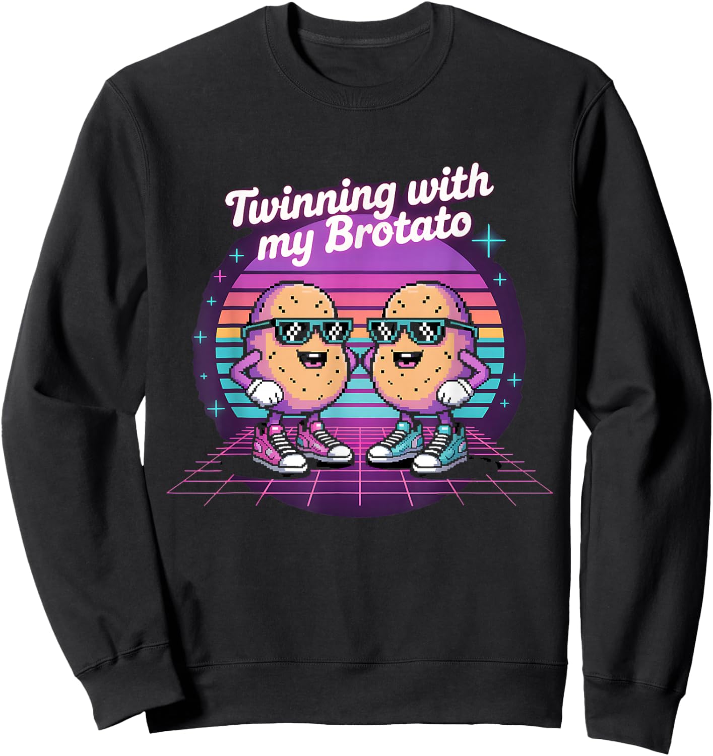 Twinning with My Brotato Sweatshirt - Sweatshirt | Black