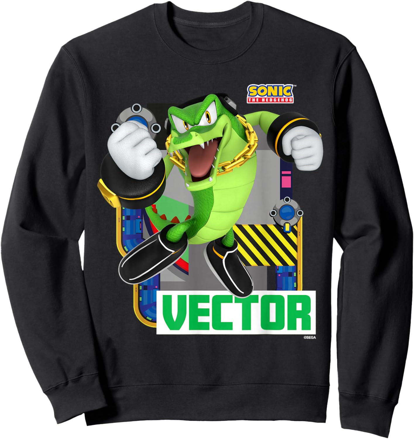 Sonic The Hedgehog - in The Zone - Vector Sweatshirt - Sweatshirt | Black