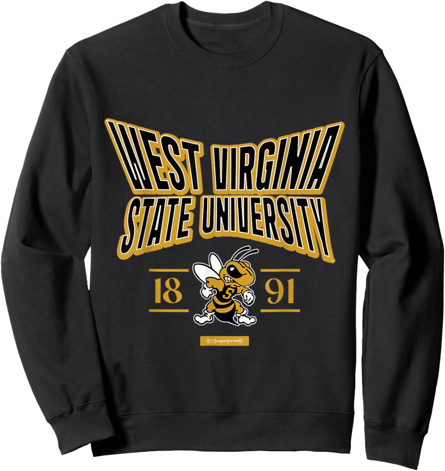 West Virginia State University Stretch Emblem HBCU Sweatshirt - Sweatshirt | Black