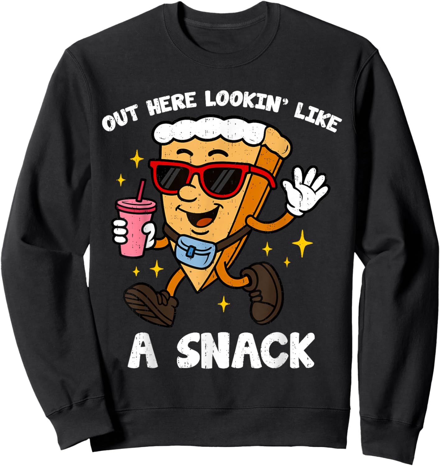 Pumpkin Pie Lookin Like Snack Funny Thanksgiving Boys Girls Sweatshirt - Sweatshirt | Black