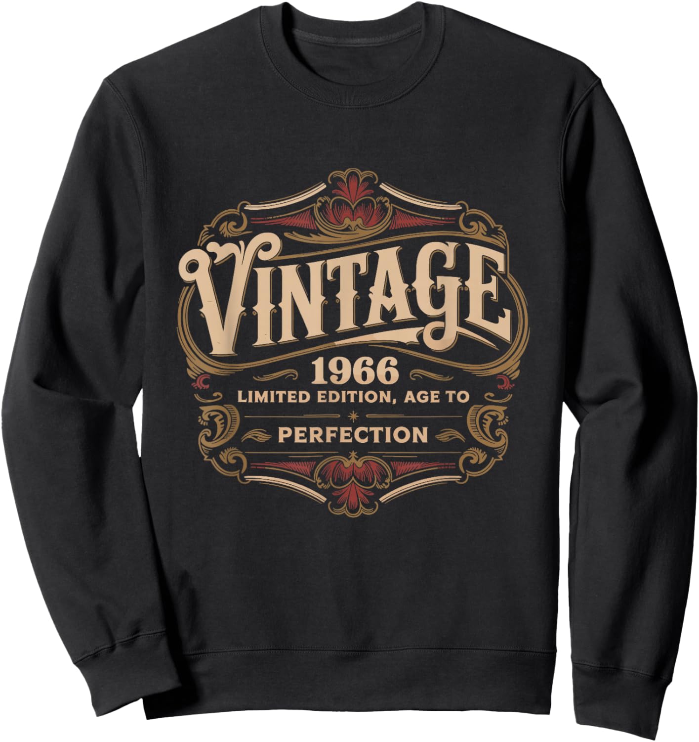 60th Birthday 2026, Funny Vintage Age, Born 1966 Sweatshirt - Sweatshirt | Black