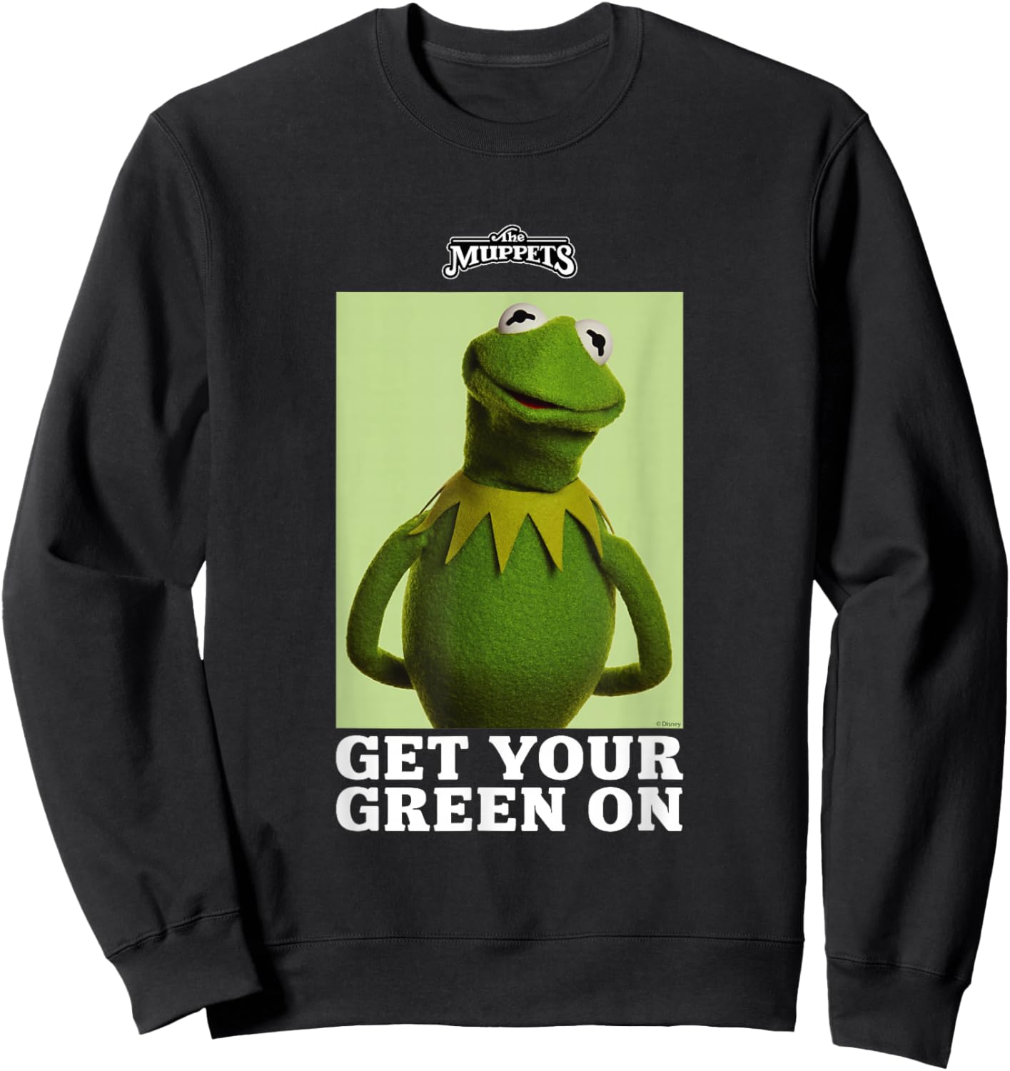 Disney The Muppets Kermit The Frog St. Patrick's Day Sweatshirt - Sweatshirt | Black