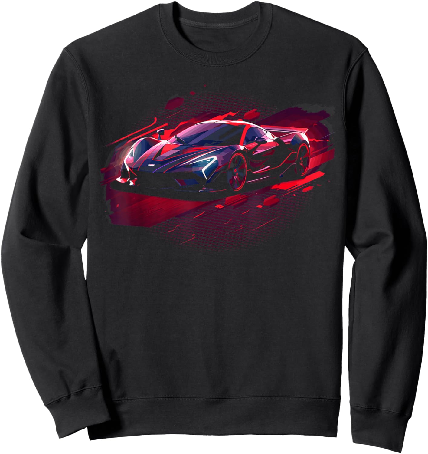Supercar Sports Car Sweatshirt - Sweatshirt | Black