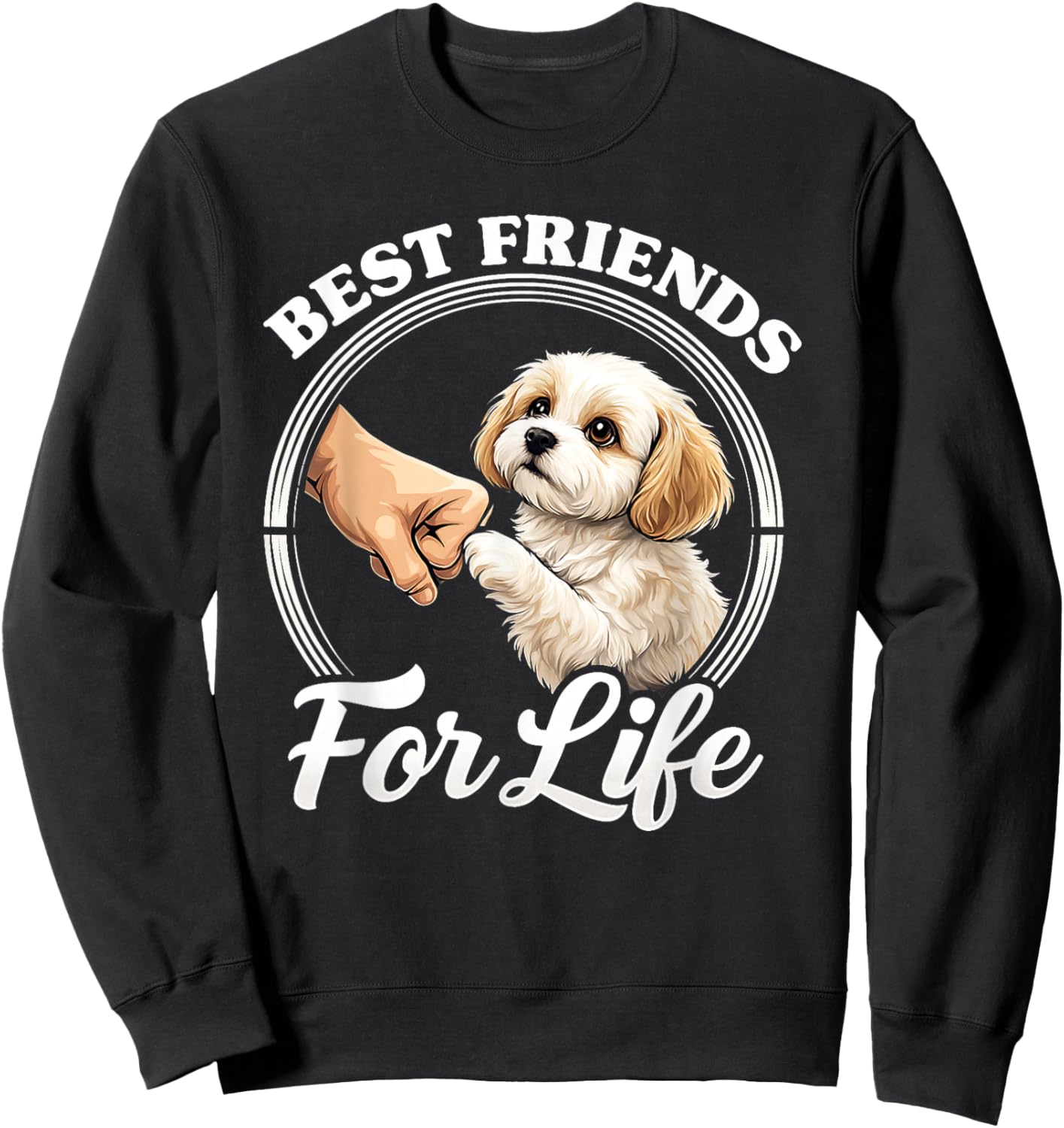 Cavachon Dog Lover Design Beautiful Cavachon Sweatshirt - Sweatshirt | Black
