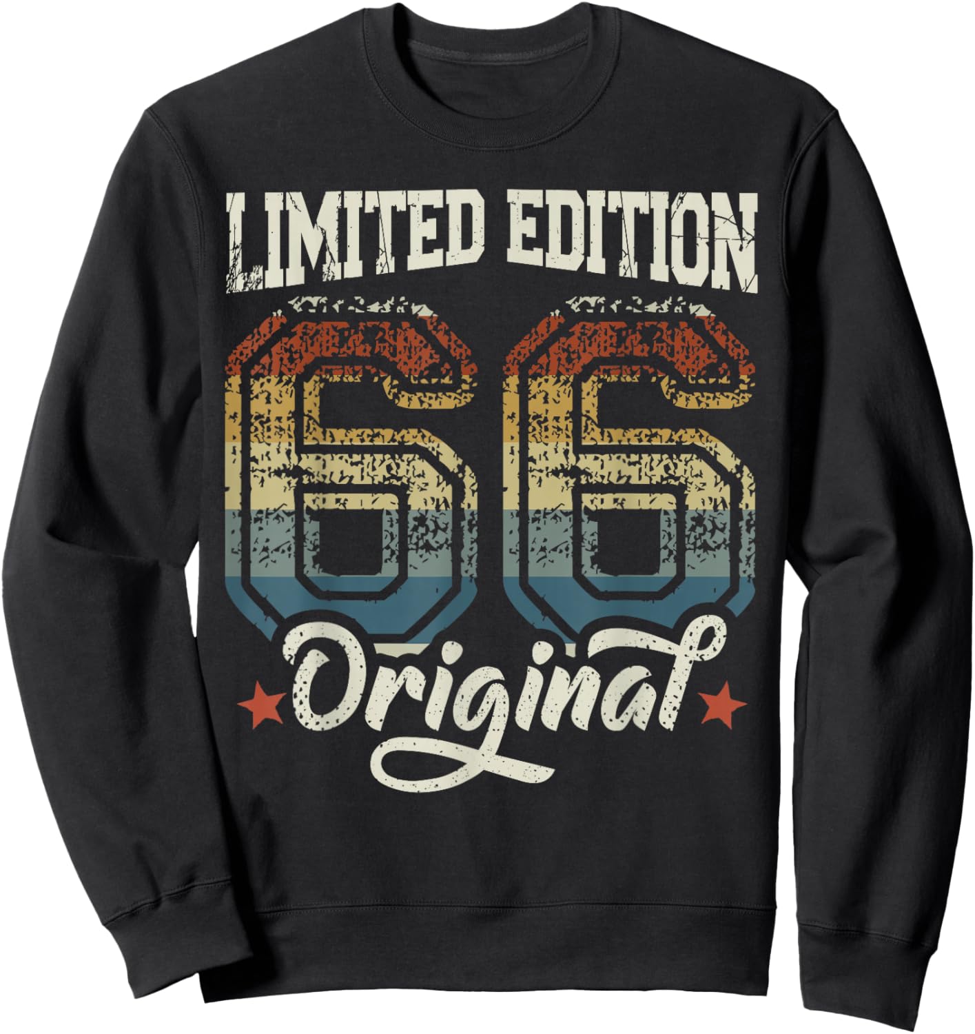 60th Birthday Man Woman 60 Years 1966 Decorative Gift Funny Sweatshirt - Sweatshirt | Black
