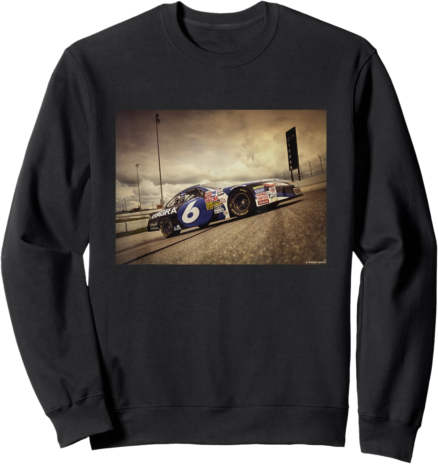 Mark Martin American Stock Car Racer by Michael Grecco Sweatshirt - Sweatshirt | Black