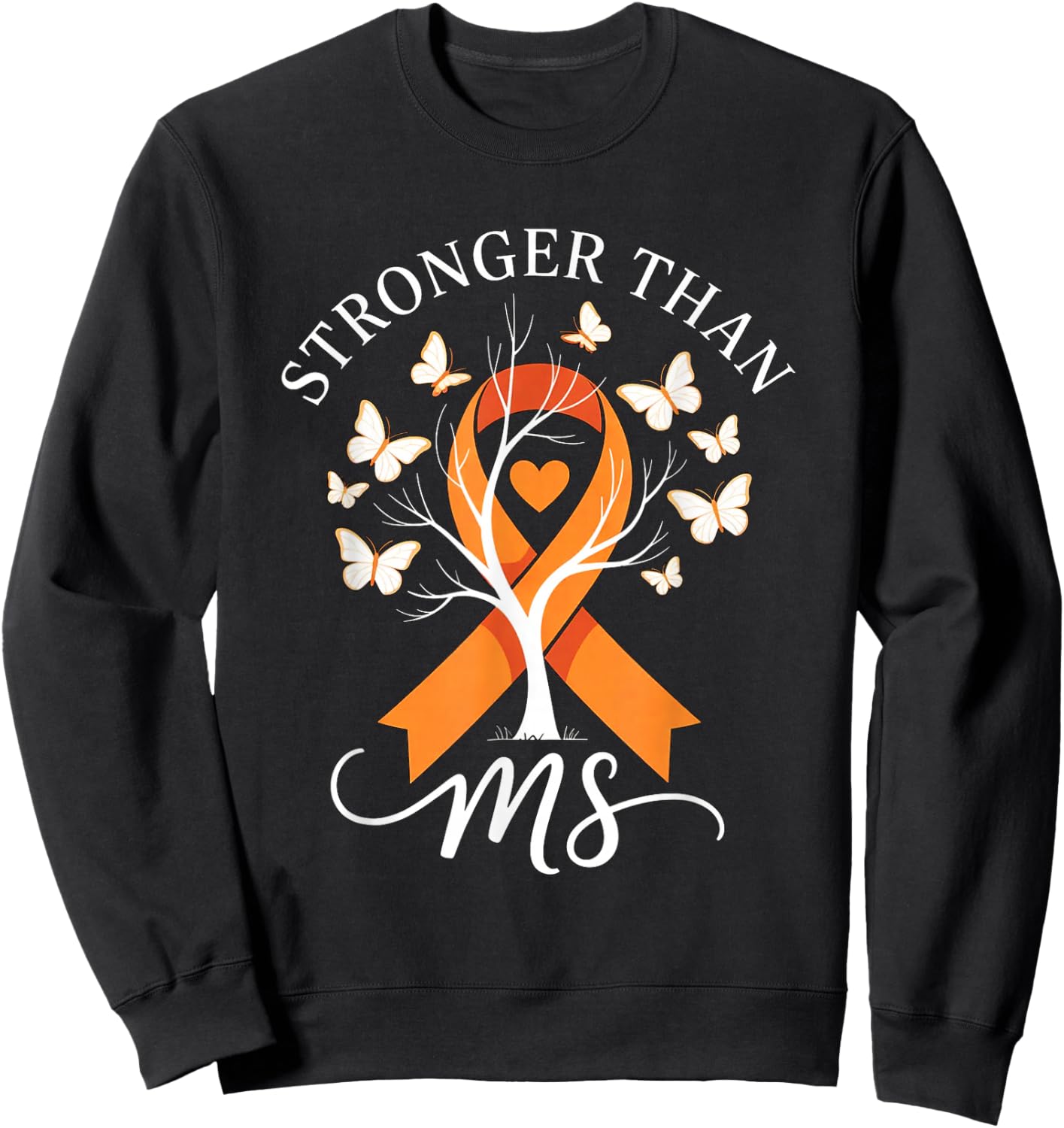 MS Warrior , Women, Multiple Sclerosis Awareness Sweatshirt - Sweatshirt | Black