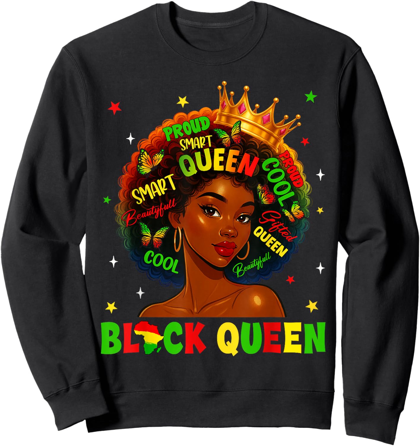 Black History Queen Black History Month Women African Sweatshirt - Sweatshirt | Black