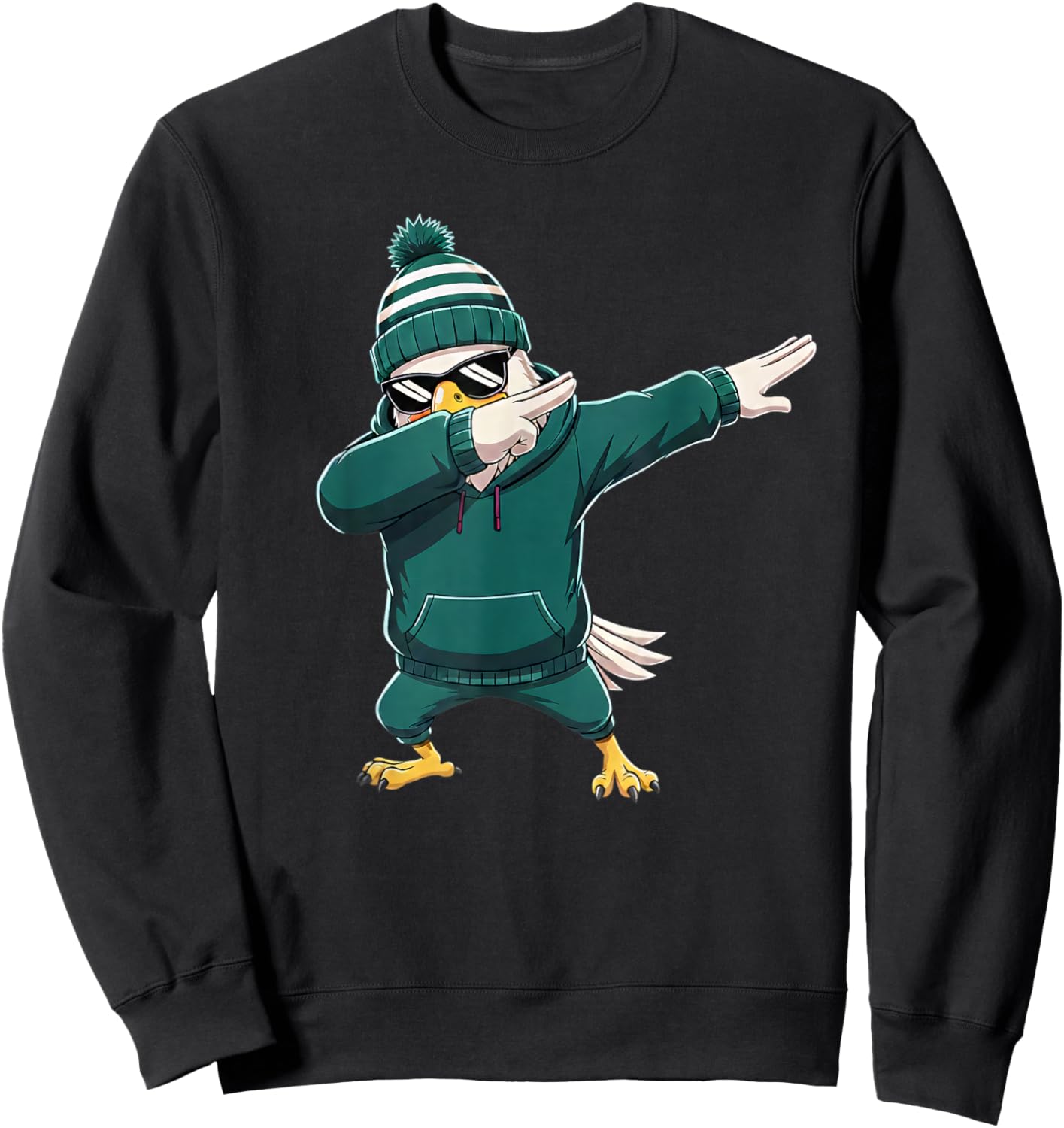 Eagle Dabbing Women Youth Toddler Kids Boys Girls Sweatshirt - Sweatshirt | Black