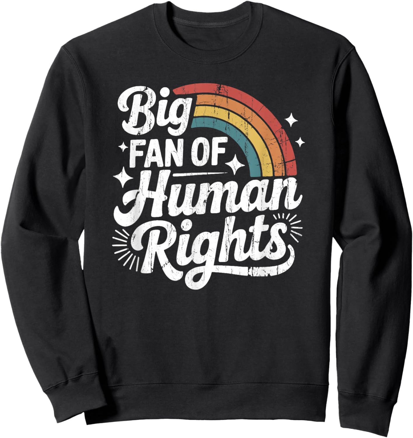 Big Fan of Human Rights, Social Justice, Equality Sweatshirt - Sweatshirt | Black