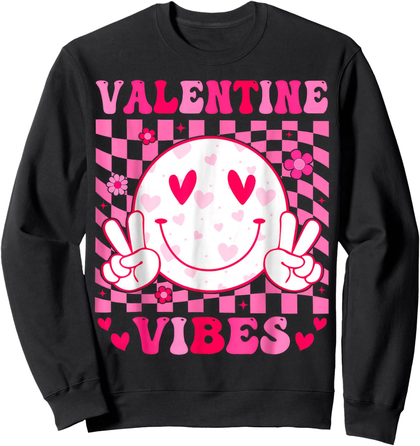 Valentine Vibes Sweatshirt - Sweatshirt | Black