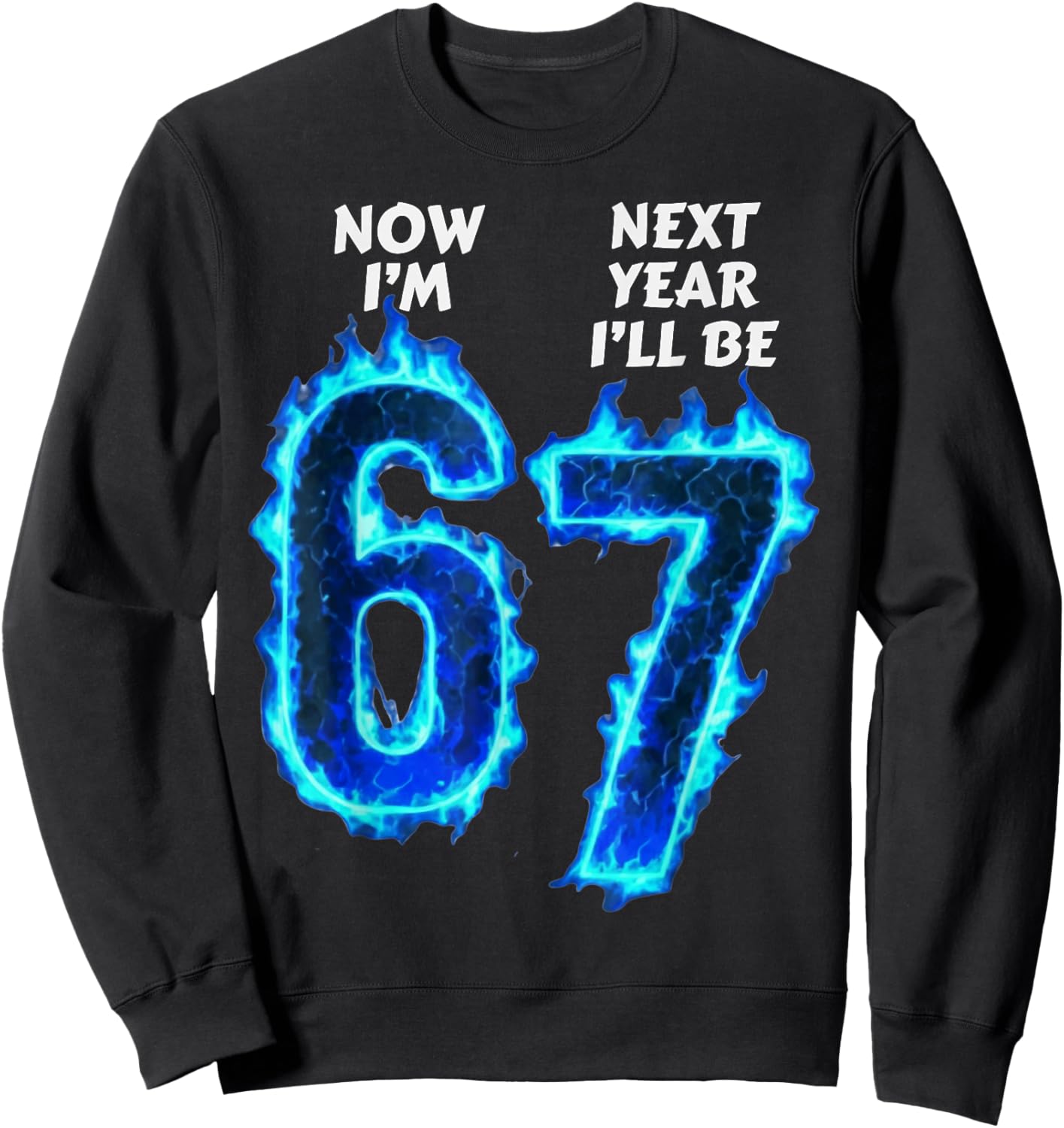 6th Birthday Boys Girls 6 7 Now I'm 6 Next Year I'll be 7 Sweatshirt - Sweatshirt | Black