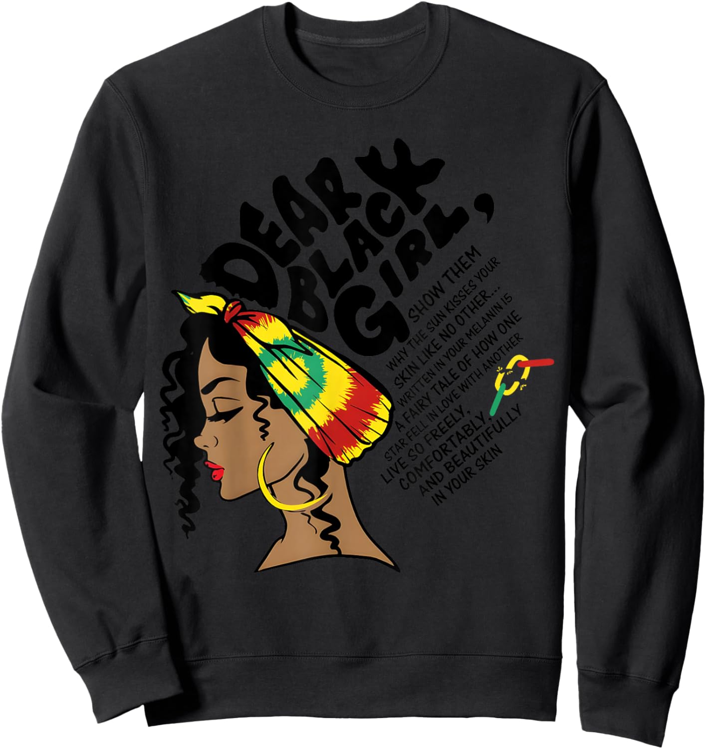 Dear Black Girl Afro Queen Black History Month Pride Women Sweatshirt - Sweatshirt | Black
