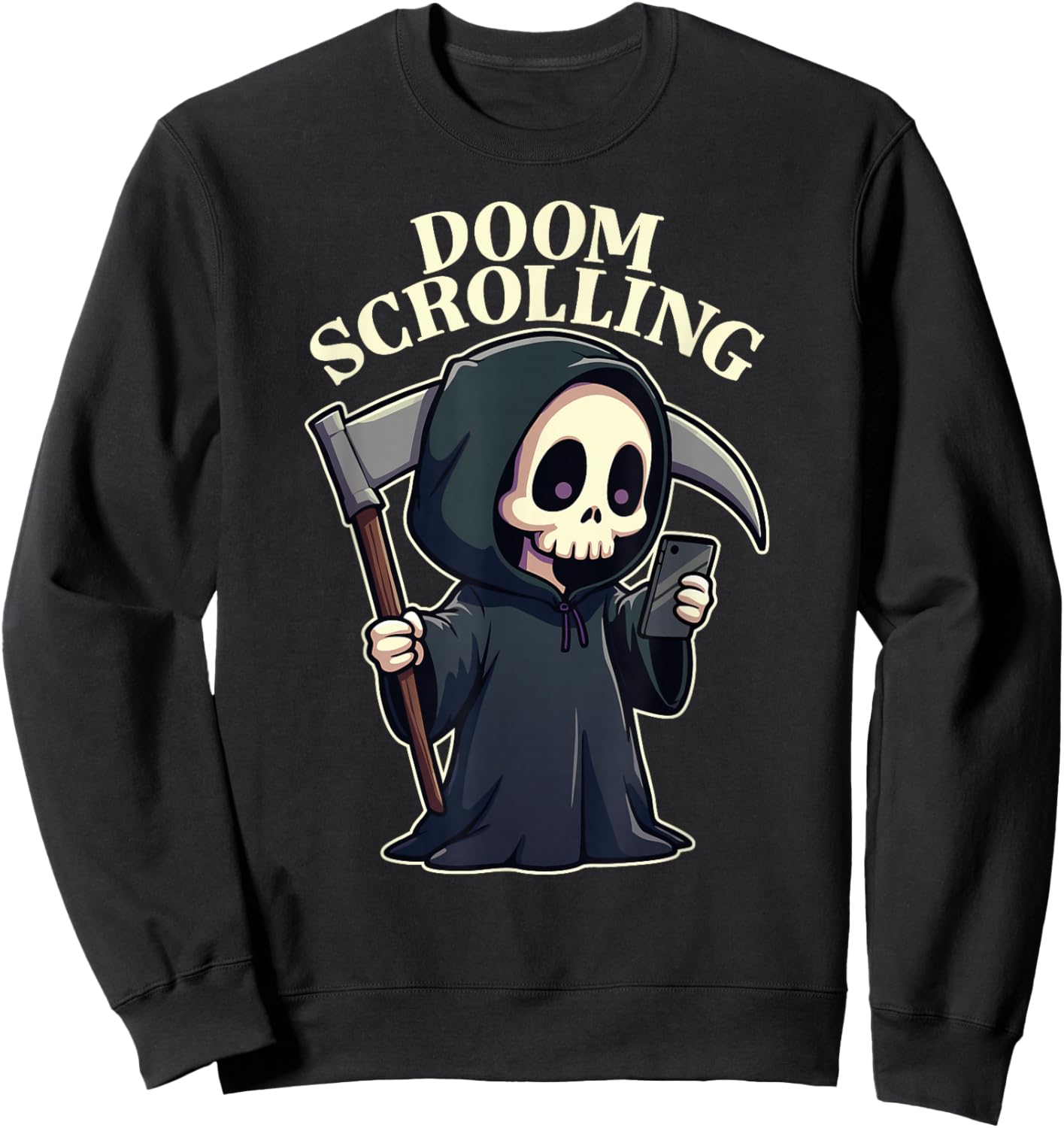 Doom Scrolling Sweatshirt - Sweatshirt | Black