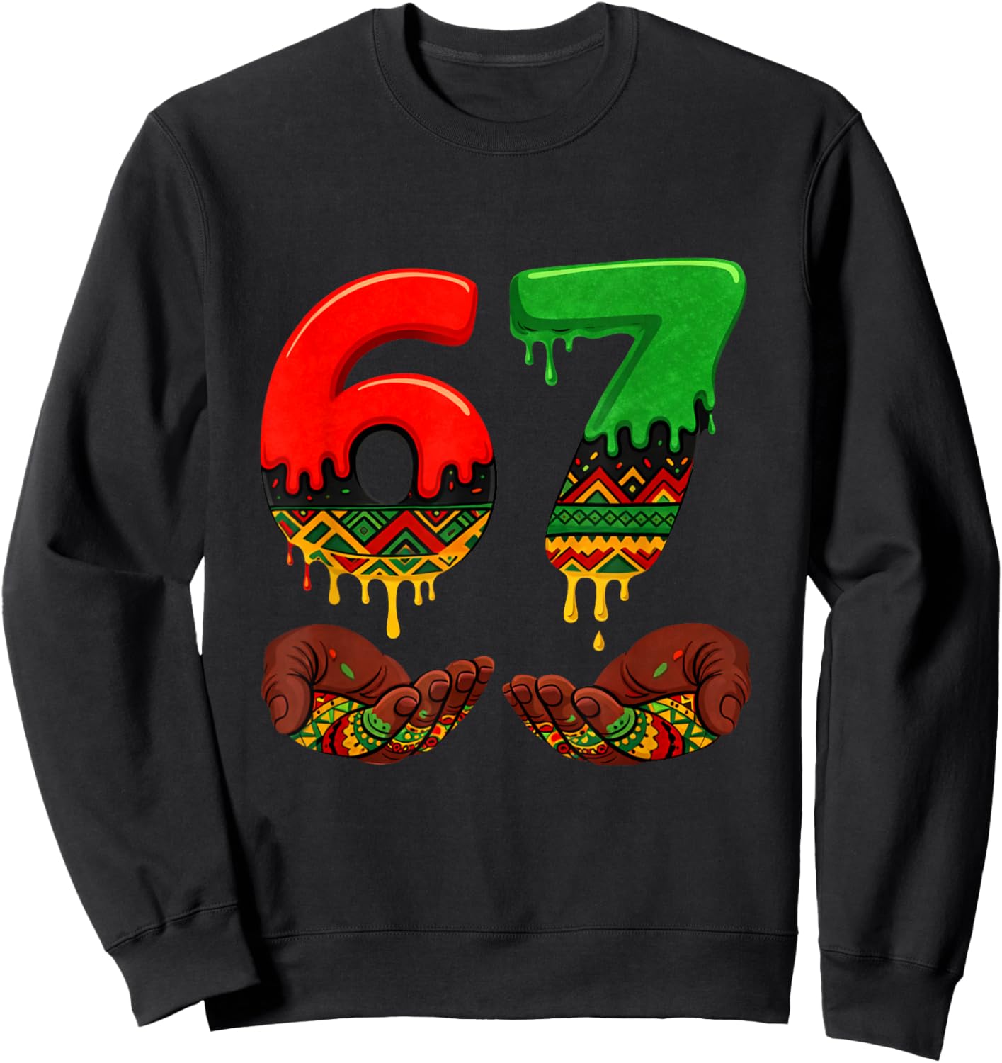 67 Black History Month Six Seven African American Kids Boys Sweatshirt - Sweatshirt | Black
