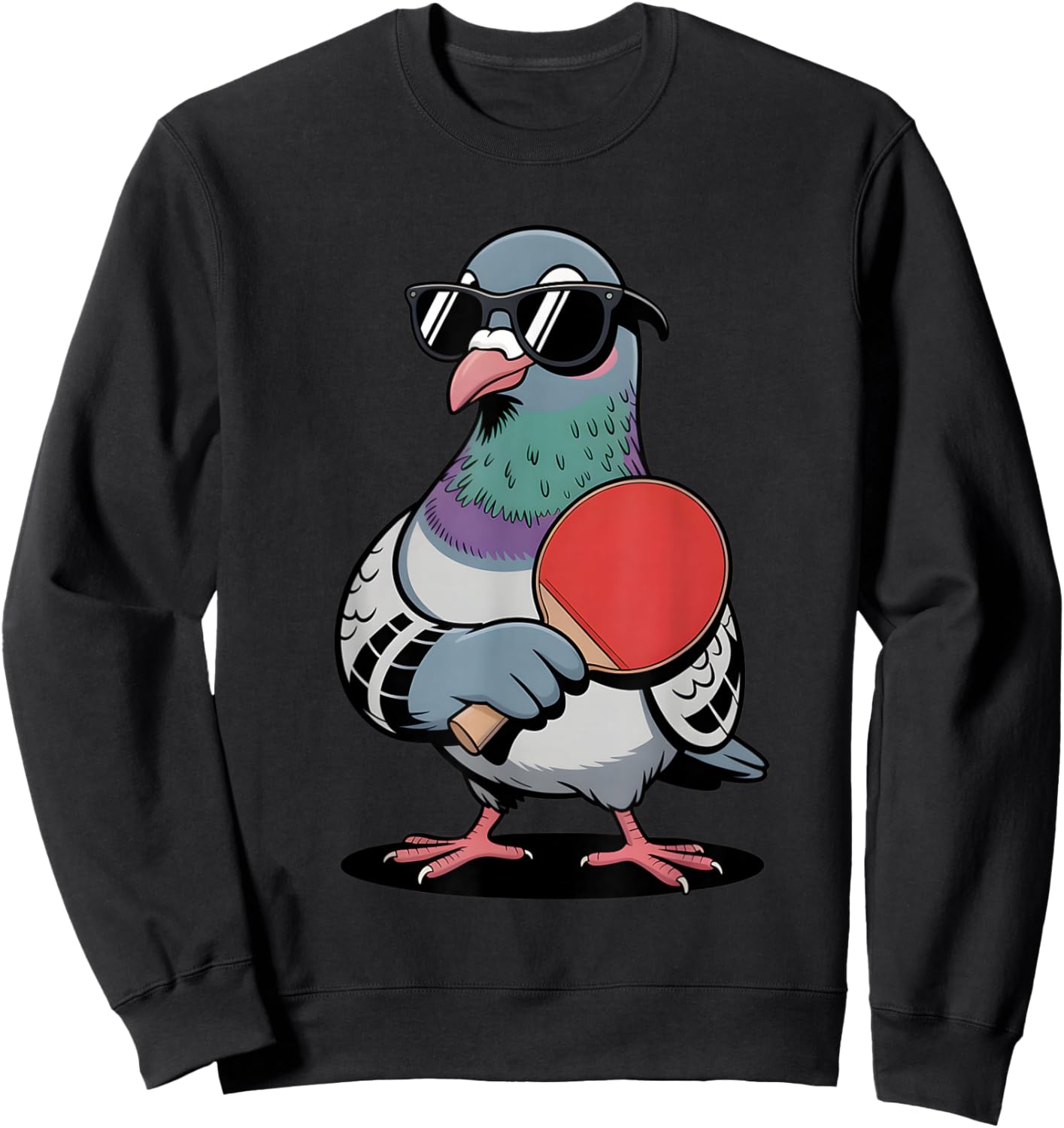Pigeon ping Pong Bird Lover Sweatshirt - Sweatshirt | Black