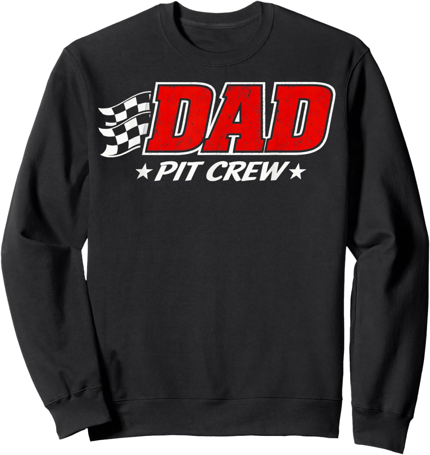Race Car Birthday Party Racing Family Matching Dad Pit Crew Sweatshirt - Sweatshirt | Black